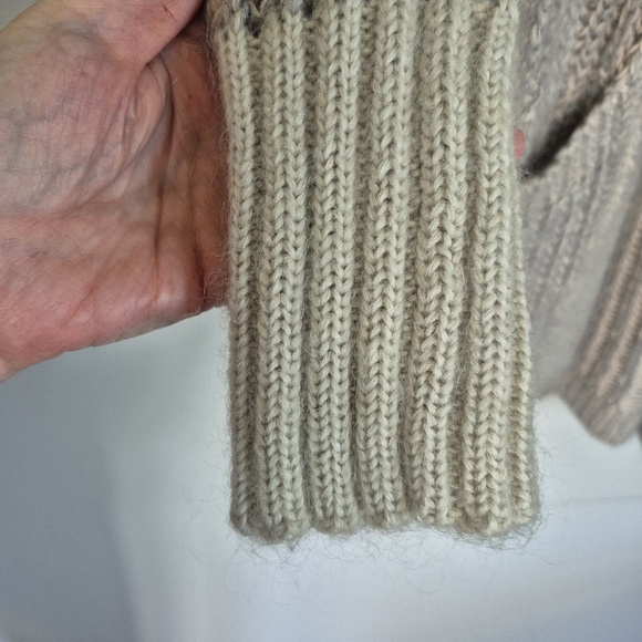 ALL SAINTS Mohair Wool Long Line Open Front Sweater Oversized Small - Picture 6 of 8